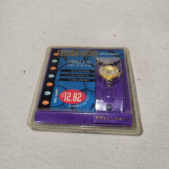 Milan Watch Womens Gold Fashion Analog Quartz New Old Stock Walmart - Picture 7 of 9